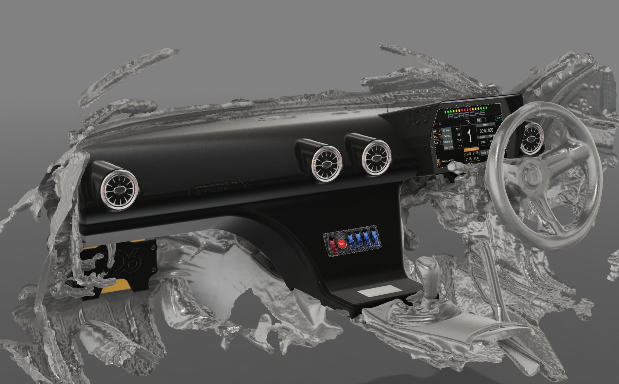 RX8 GT3 Carbon Dashboard